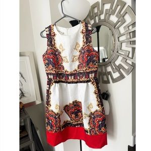 Bright Summer Dress Knee-Length